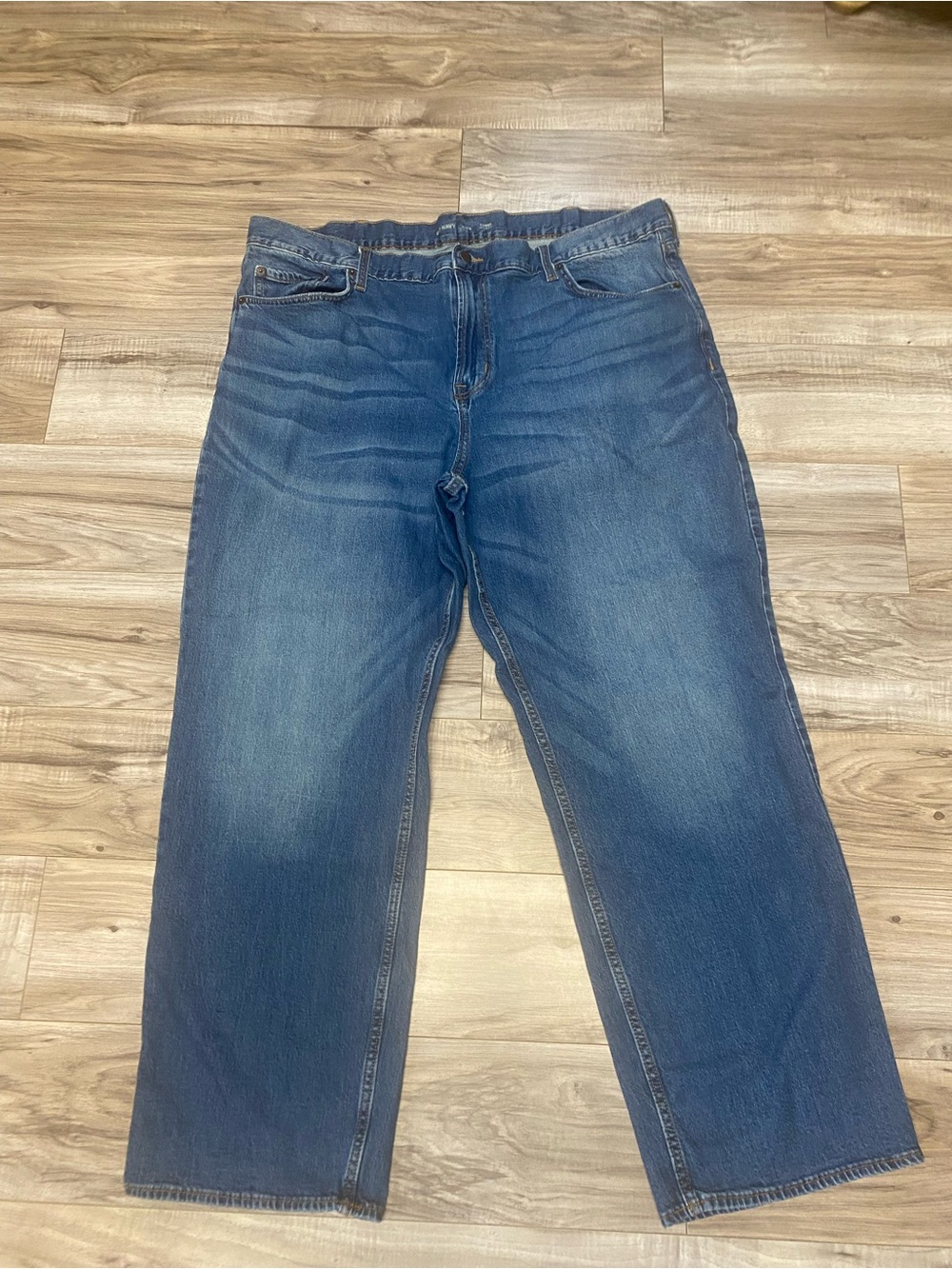 Old Navy Men's Loose Built-in Flex Fit Blue Jeans  Size 46 X 32